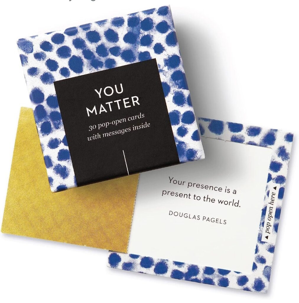 compendium thoughtFulls 'you matter' pop-open cards christmas gifts for a girl who is heart broken