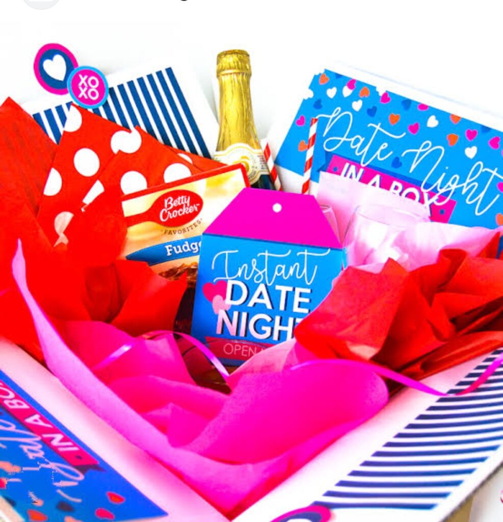 movie date night hamper christmas gift for girlfriend of 3 months