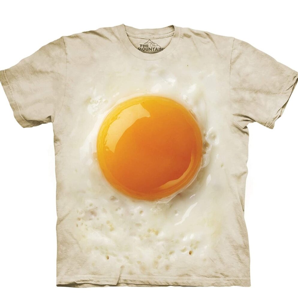 the mountain fried egg t-shirt christmas gift for a 13-year-old girl who is quite funny