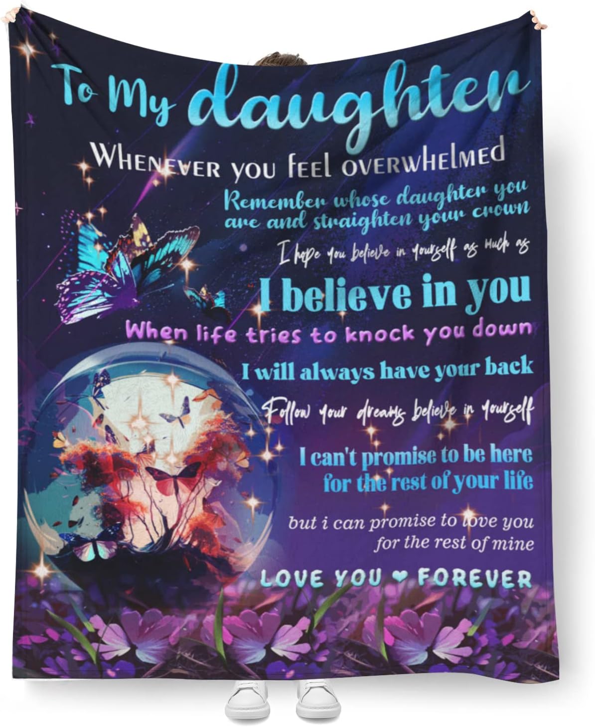 butterfly blanket to my daughter from mom dad christmas gifts for 18 year old daughter-ultimate buyer's guide 2023
