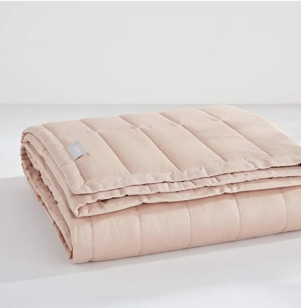casper sleep weighted blanket 20 lbs dusty rose best christmas gift for a lady under $100
