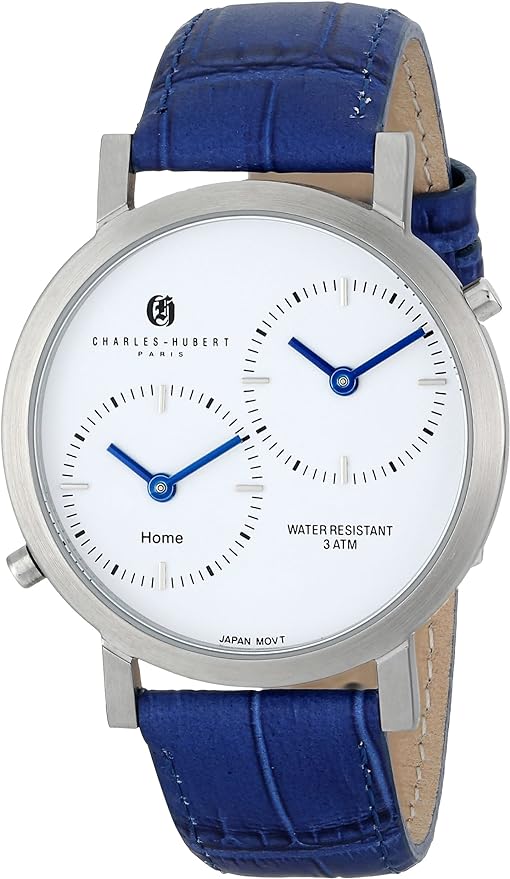 charles-hubert paris unisex 3549-e premium collection analog display japanese quartz blue watch best christmas gifts for a long-distance girlfriend