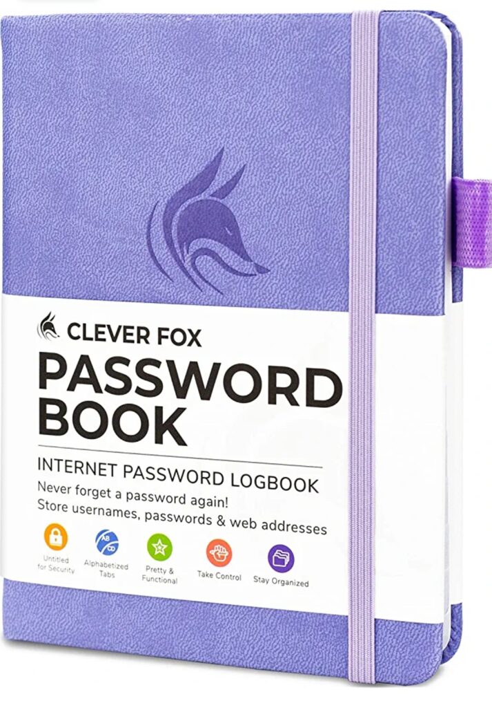 clever fox password book christmas gifts for female coworkers under $20