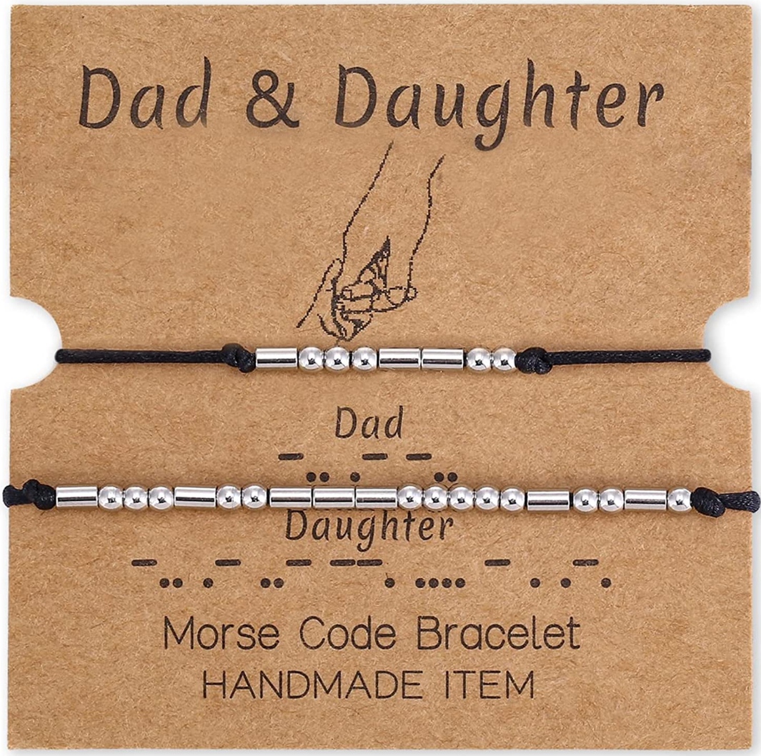 dad and daughter morse code bracelets christmas gifts for daughter from dad