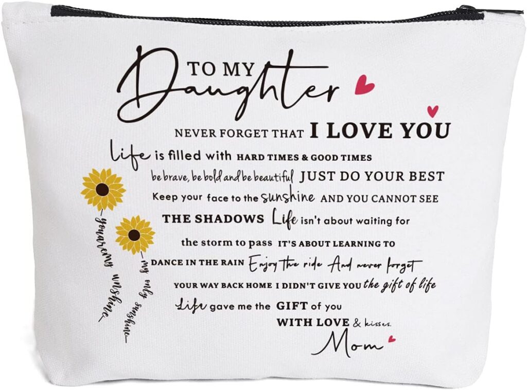 daughter gift from mom to my daughter makeup cosmetic bag christmas gifts for 18 year old daughter-ultimate buyer's guide 2023