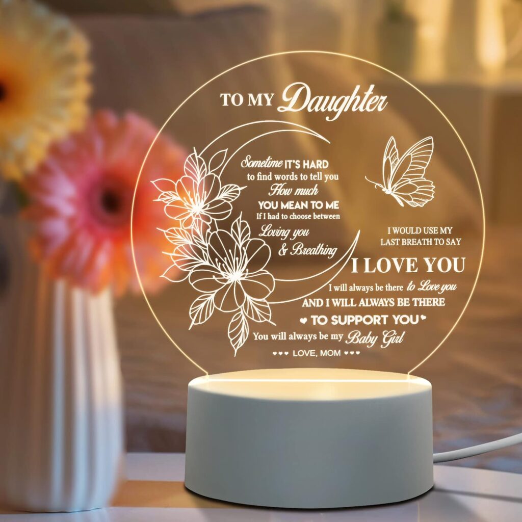 daughter gifts from mom-personalized acrylic night light christmas gifts for 18 year old daughter-ultimate buyer's guide 2023