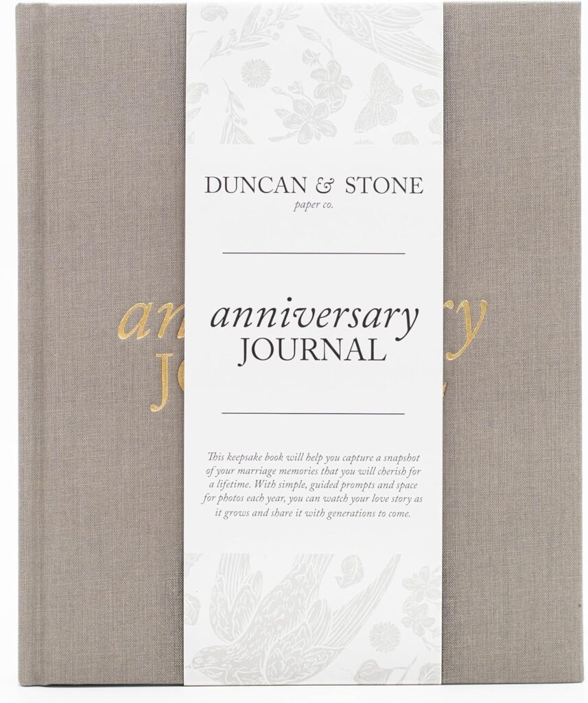 duncan & stone paper co. wedding anniversary journal best christmas gifts for a lady who is newly married