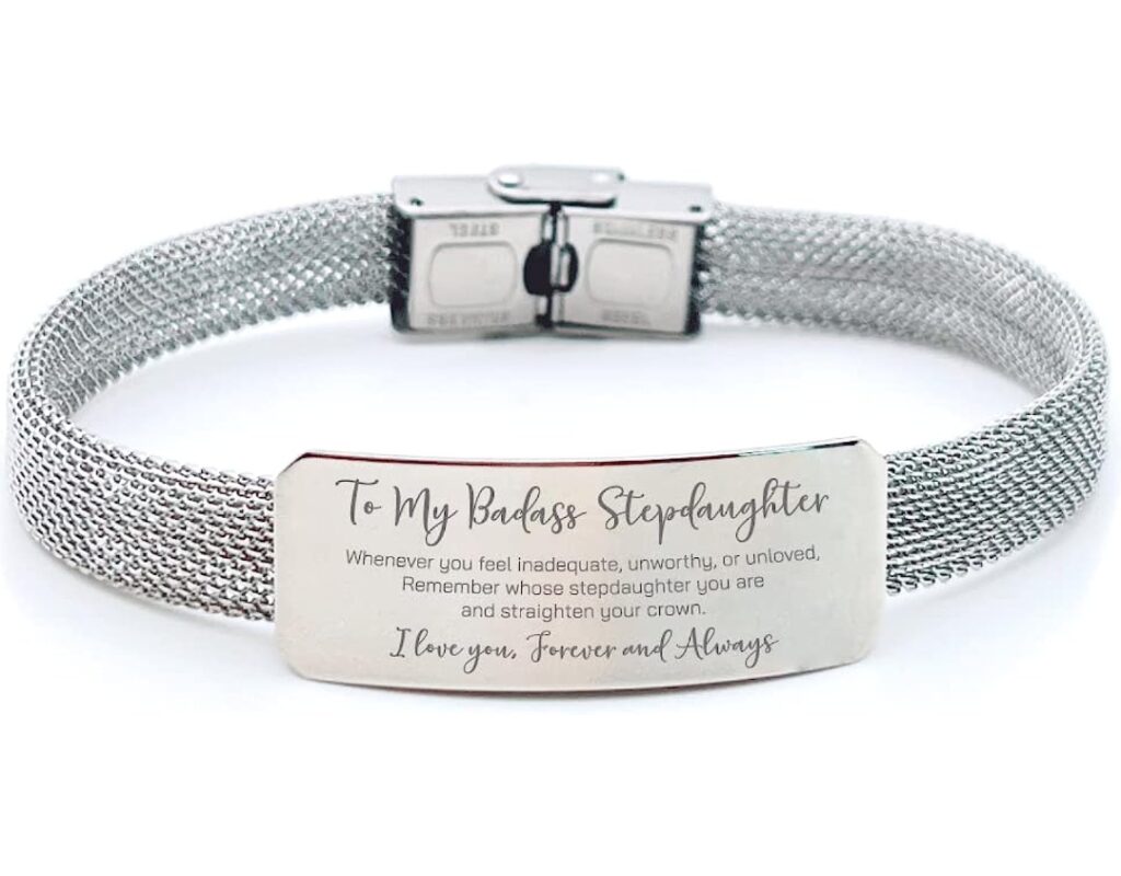 generic stepdaughter engraved bracelet christmas gifts for stepdaughter