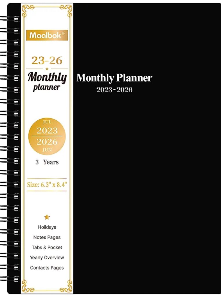 illustrated yearly planner for 2023-2026 christmas gift for girlfriend's mom