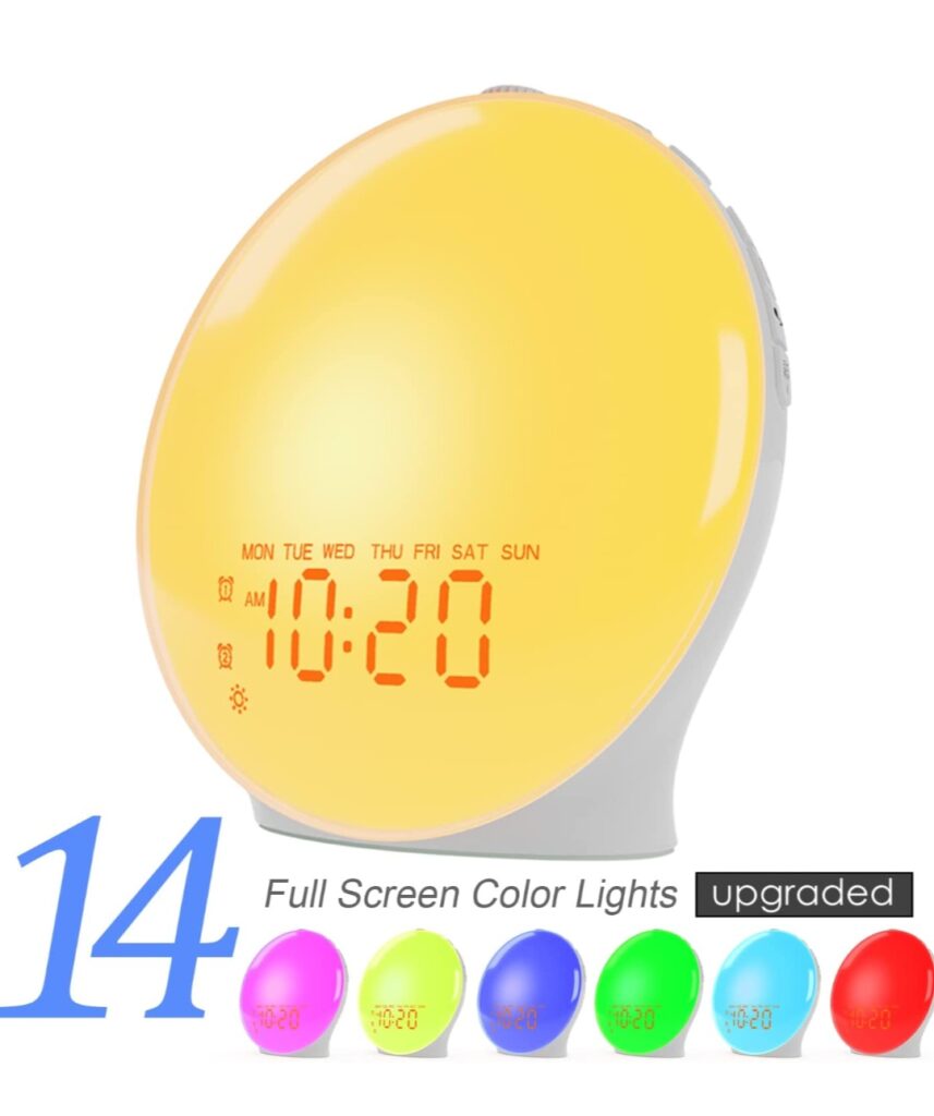 jall wake up light sunrise alarm clock christmas gifts for sister from brother