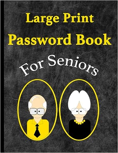 large print password log christmas gifts for old ladies
