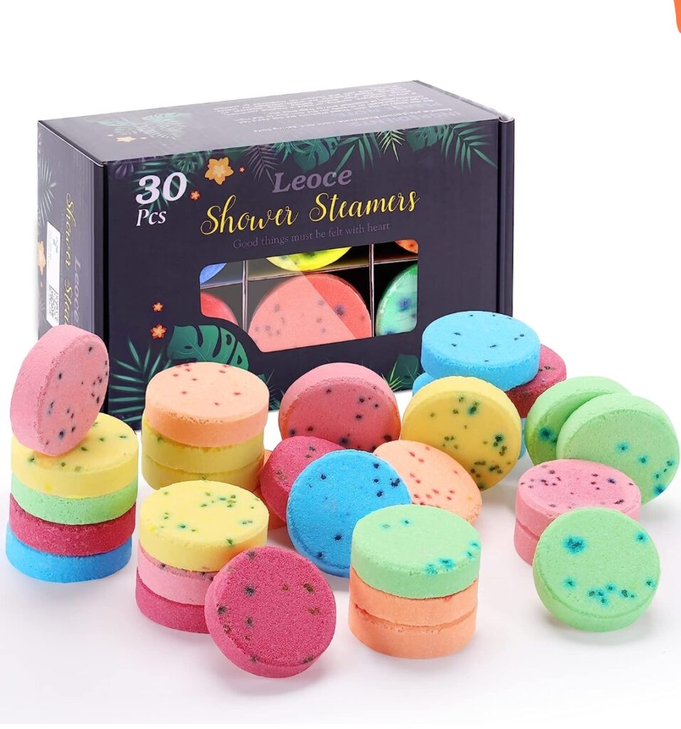 leoce's 30 pieces shower steamers aromatherapy last minute christmas gifts for her