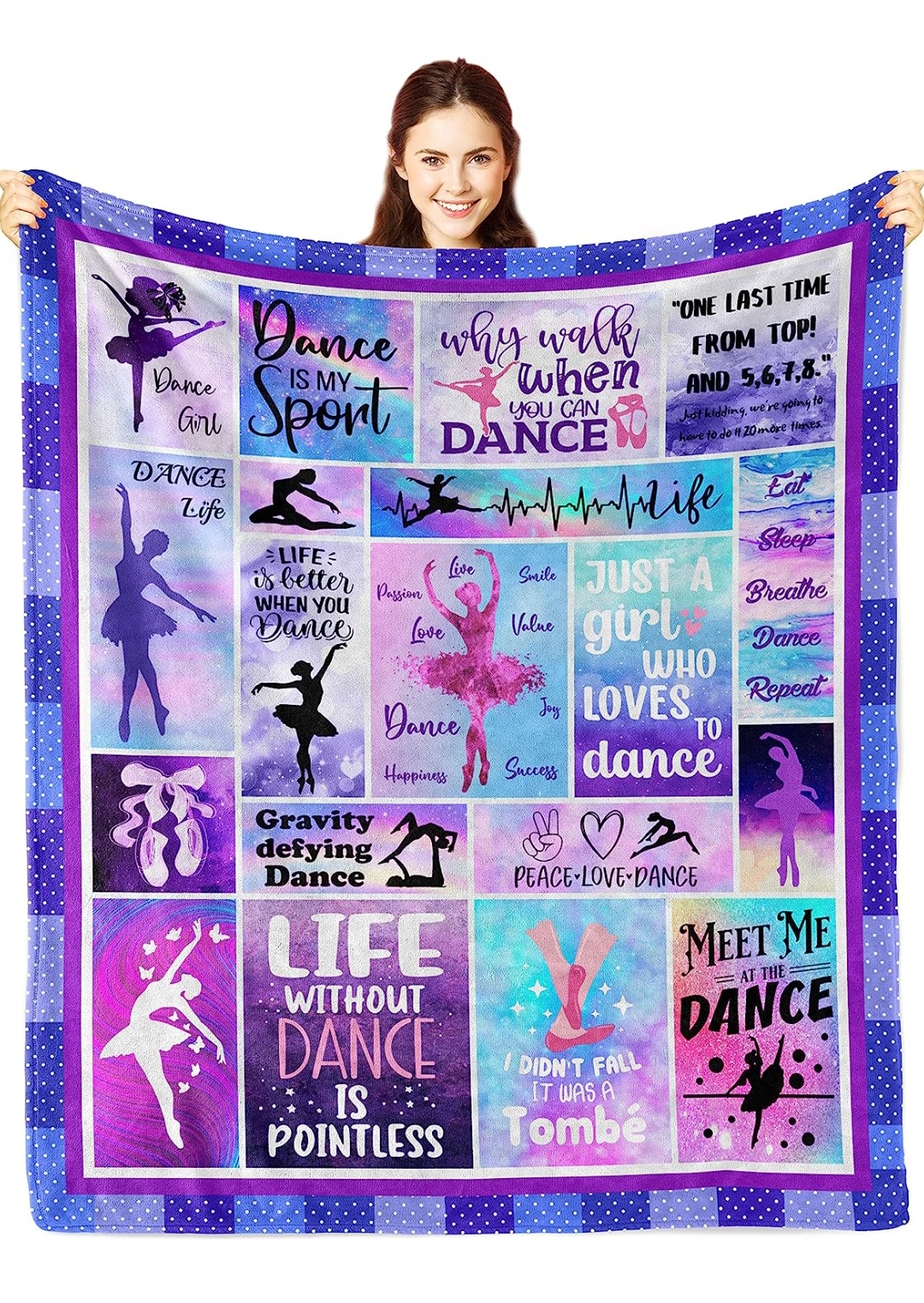 nicetous dancer gifts blanket 12 days of christmas gifts for her