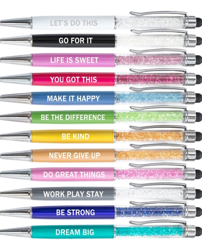 personalized motivational pen set christmas gift ideas for female employees