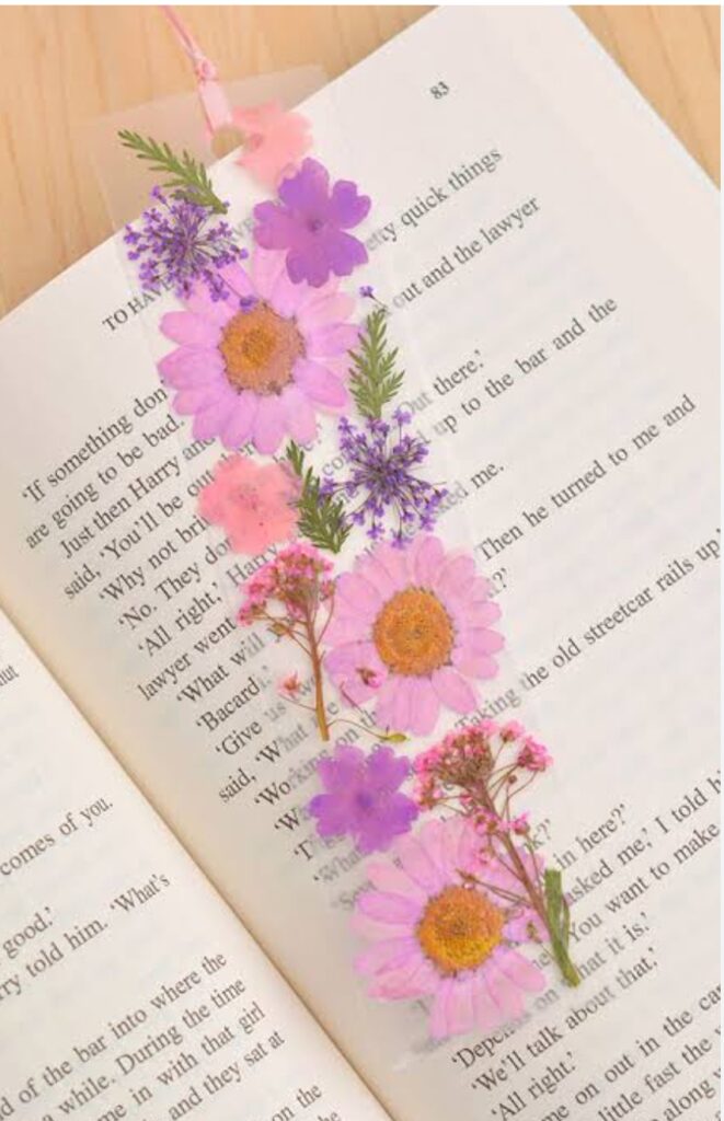 pressed flower bookmark diy christmas gifts for mother in law