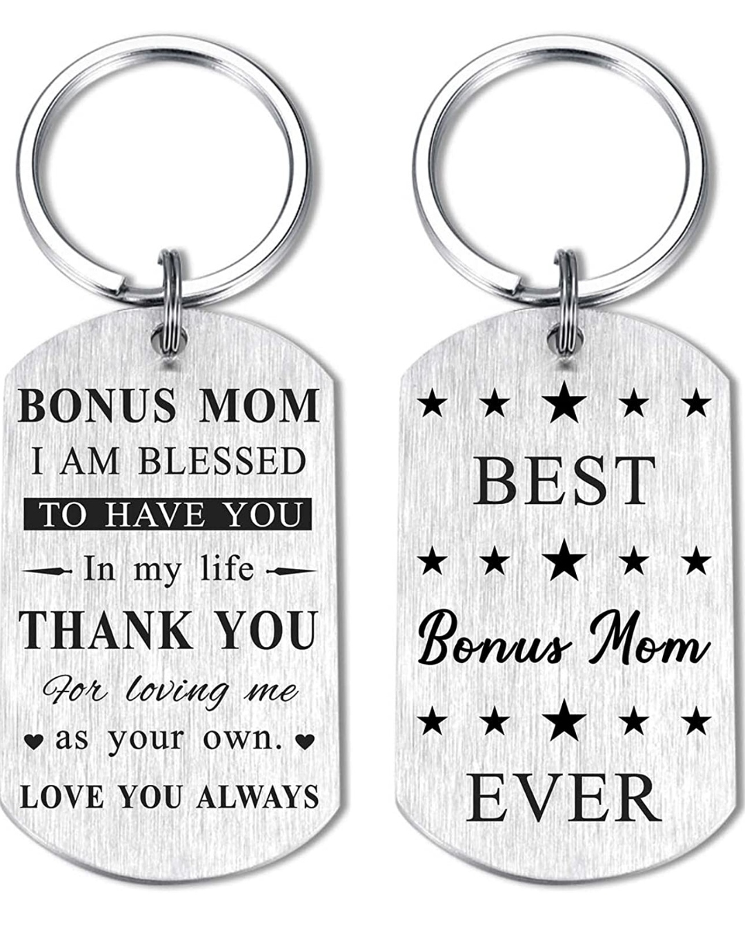 resdink bonus mom or stepmother keychain christmas gifts for stepmom