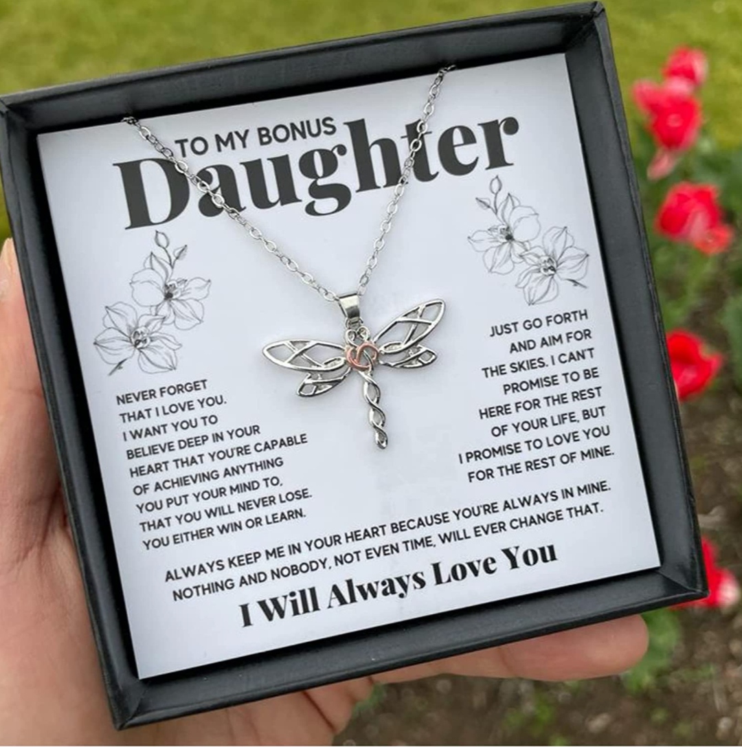 stepdaughter dragonfly necklace christmas gifts for stepdaughter