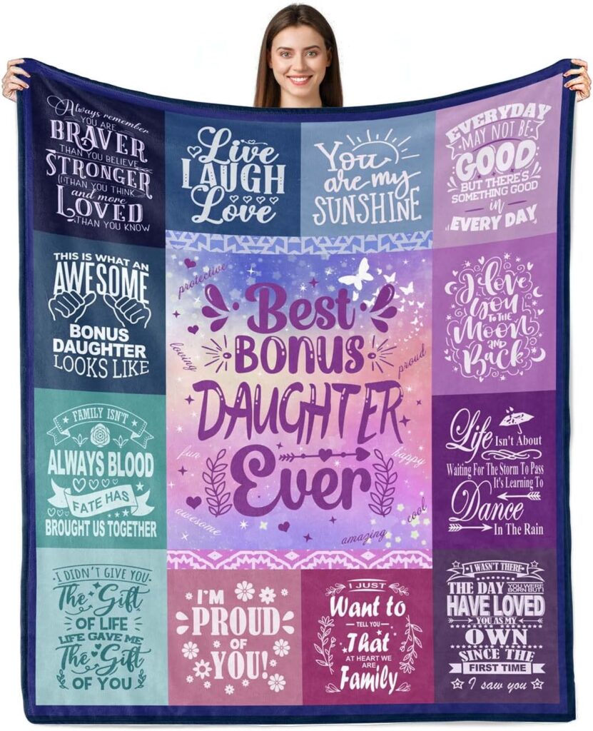 stepdaughter throw blanket gift christmas gifts for stepdaughter