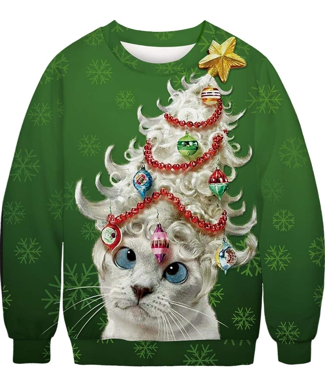 albizia animal print  ugly christmas pullover sweatshirt top 11 christmas gift for stepmoms you don't like