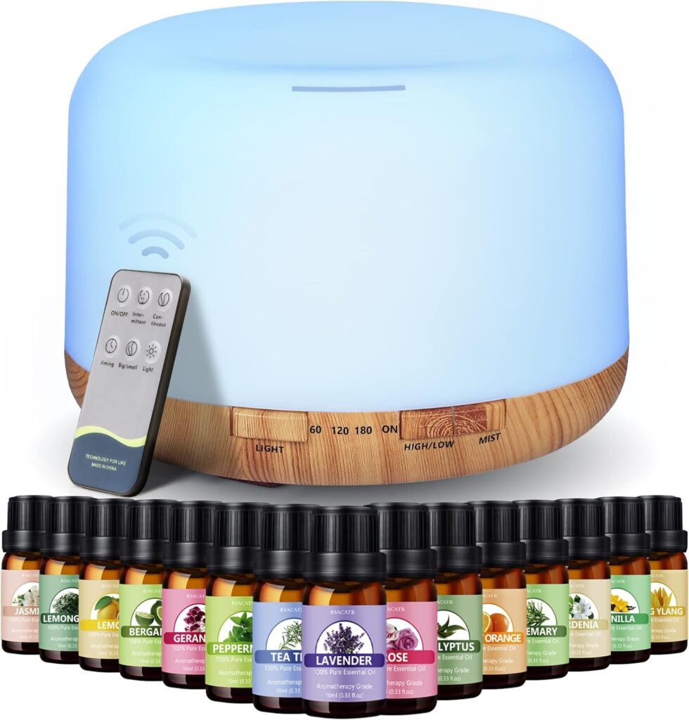 aromatherapy diffuser with essential oils top 25 inexpensive christmas gifts for girlfriend-complete buyer's guide (2023)