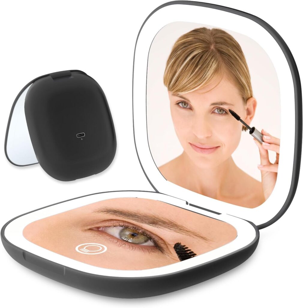compact mirror with led lights and phone holder top 25 last minute gift ideas for her christmas-complete buyer's guide (2023)