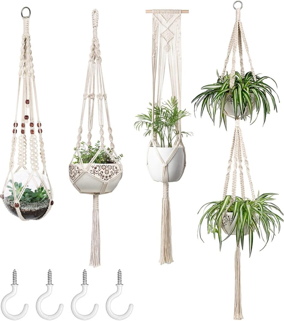 crocheted plant hangers christmas gift for girlfriend with crochet-complete buyer's guide 2023