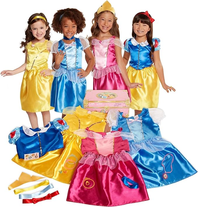 disney princess 21-piece dress-up trunk christmas gift for a girl younger than you