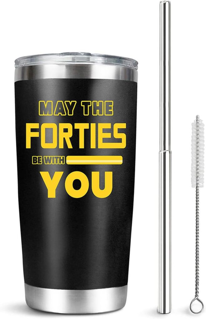 may the forties be with you tumbler top 16 christmas gift idea for wife in her 40s