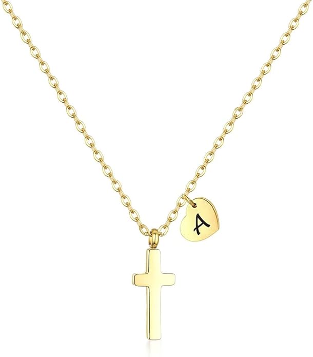 monogrammed cross necklace top 25 christmas gift for christian woman-complete buyer's guide (2023) 