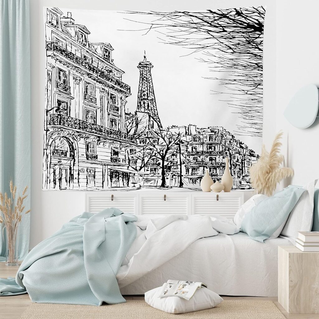parisian street scene tapestry top 25 christmas gifts for girlfriend in paris-complete buyer's guide (2023)