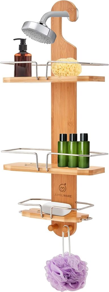 rebrilliant gardner bamboo independent shower caddy christmas gifts for older mom