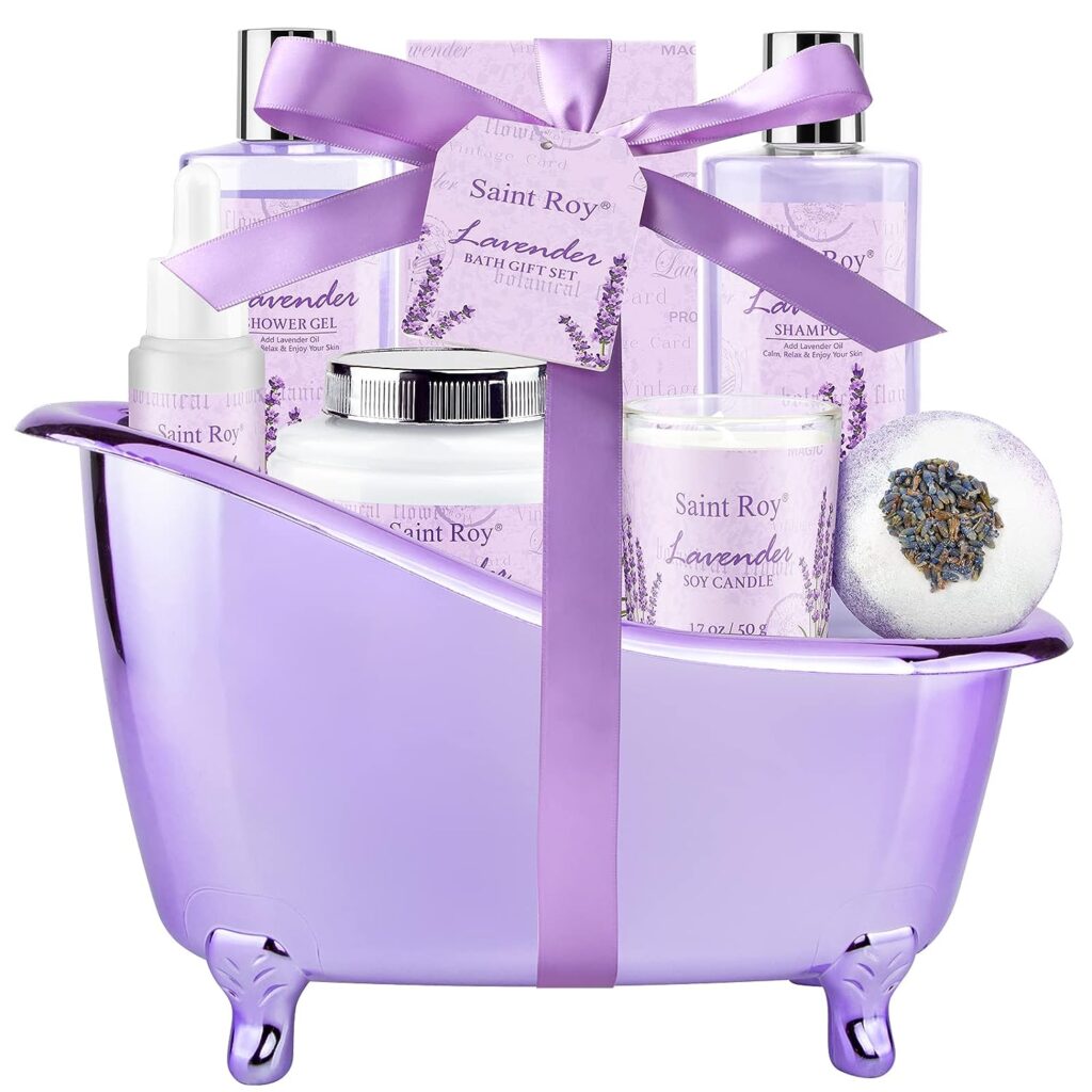 the ultimate spa gift basket for Women lavender themed Birthday presents bath spa basket lavender birthday gifts christmas gifts for 18 year old female-ultimate buyer's guide 2023