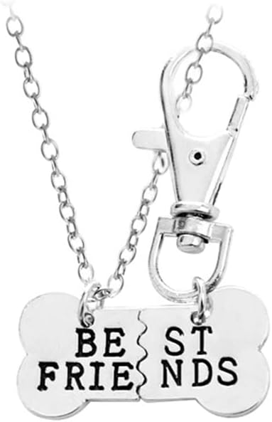 guqqeuc best friend necklace and pet tag set top 20 christmas gifts for girlfriend with a dog