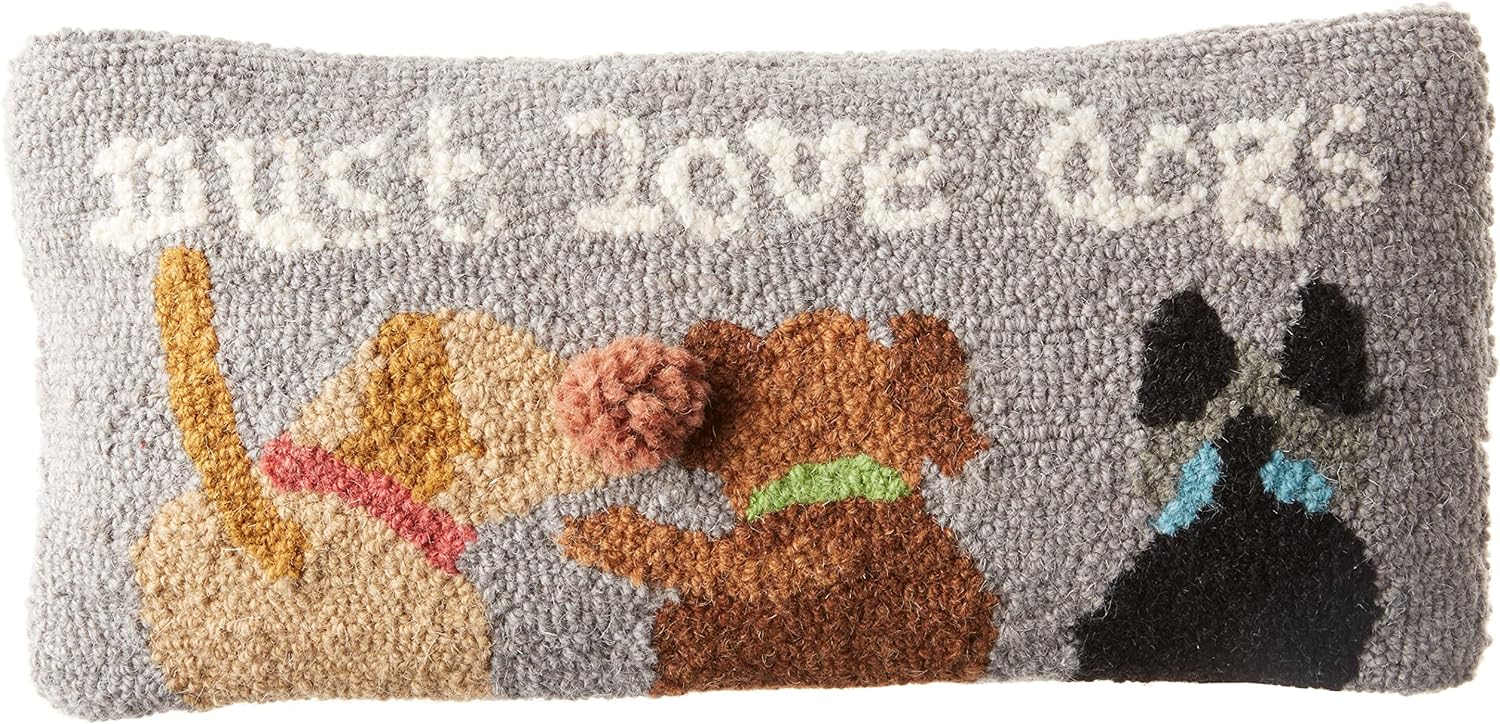 mud pie must love dogs hook pillow top 20 christmas gifts for girlfriend with a dog