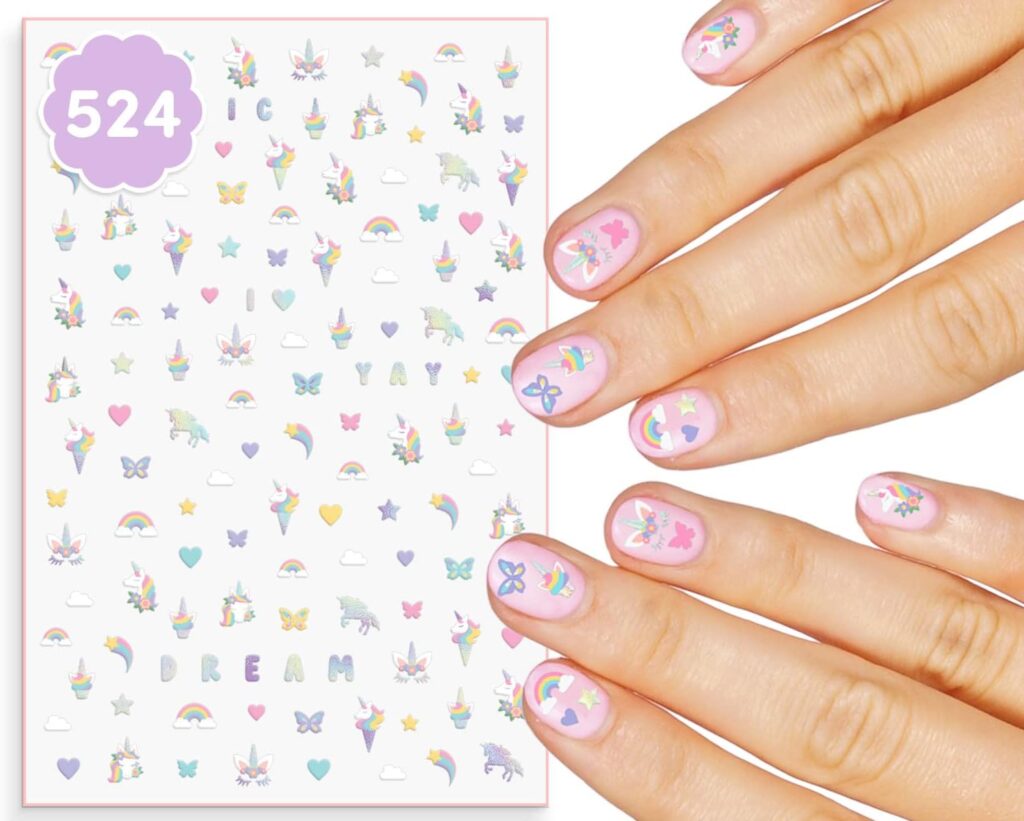 unicorn nail stickers top 17 christmas gifts for 6-year-old girl