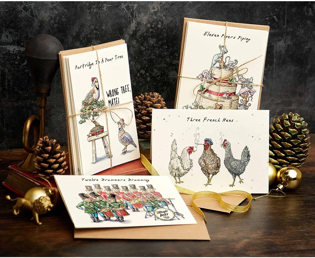 weston ink 24 pcs twelve days of christmas card set the top 14 funny 12 days of christmas gift ideas