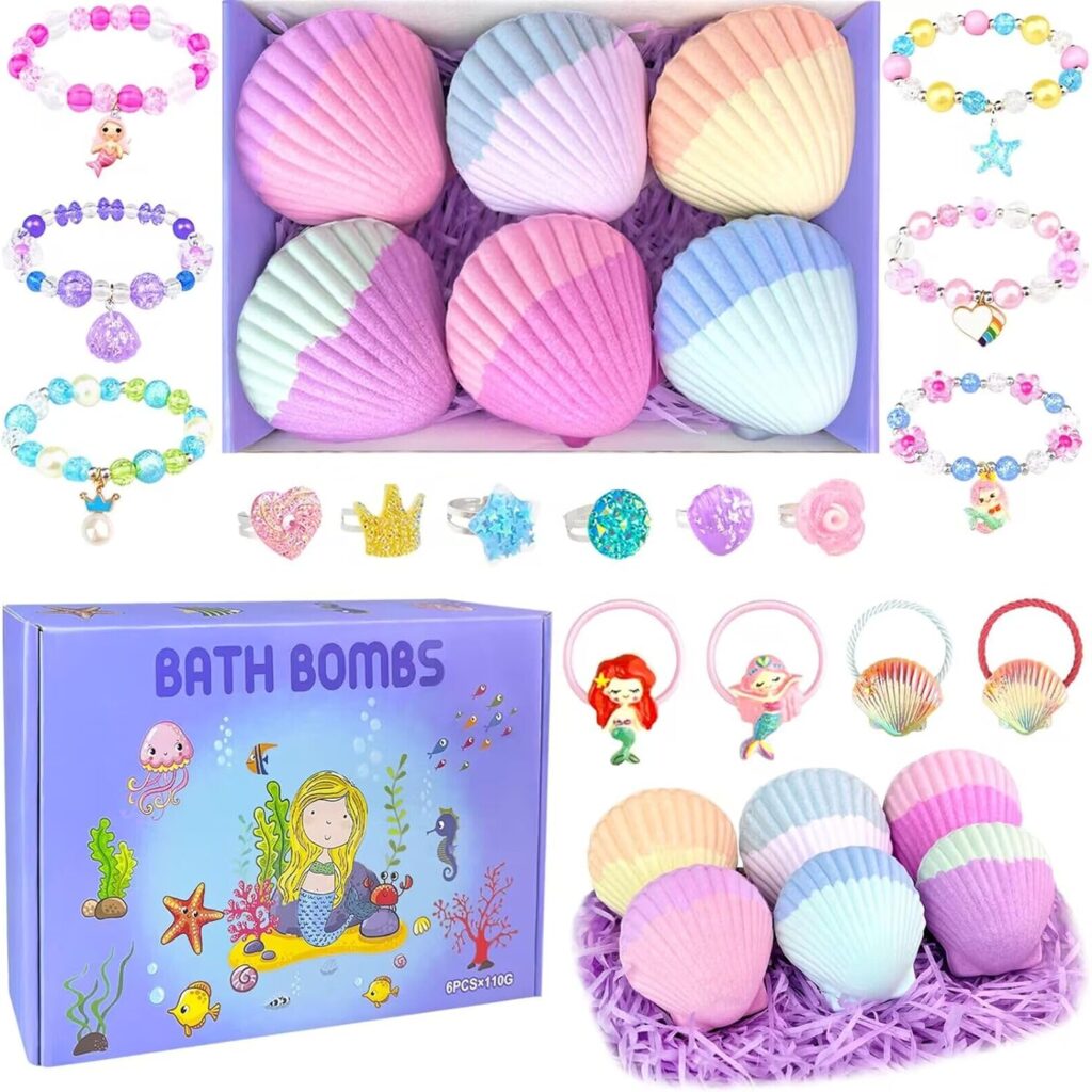 zetonbnn bath bombs for kids with surprise inside top 17 christmas gifts for 6-year-old girl