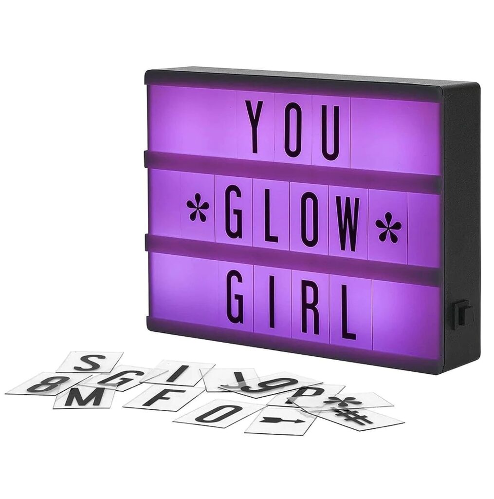 color changing light box sign christmas gift for middle school girls