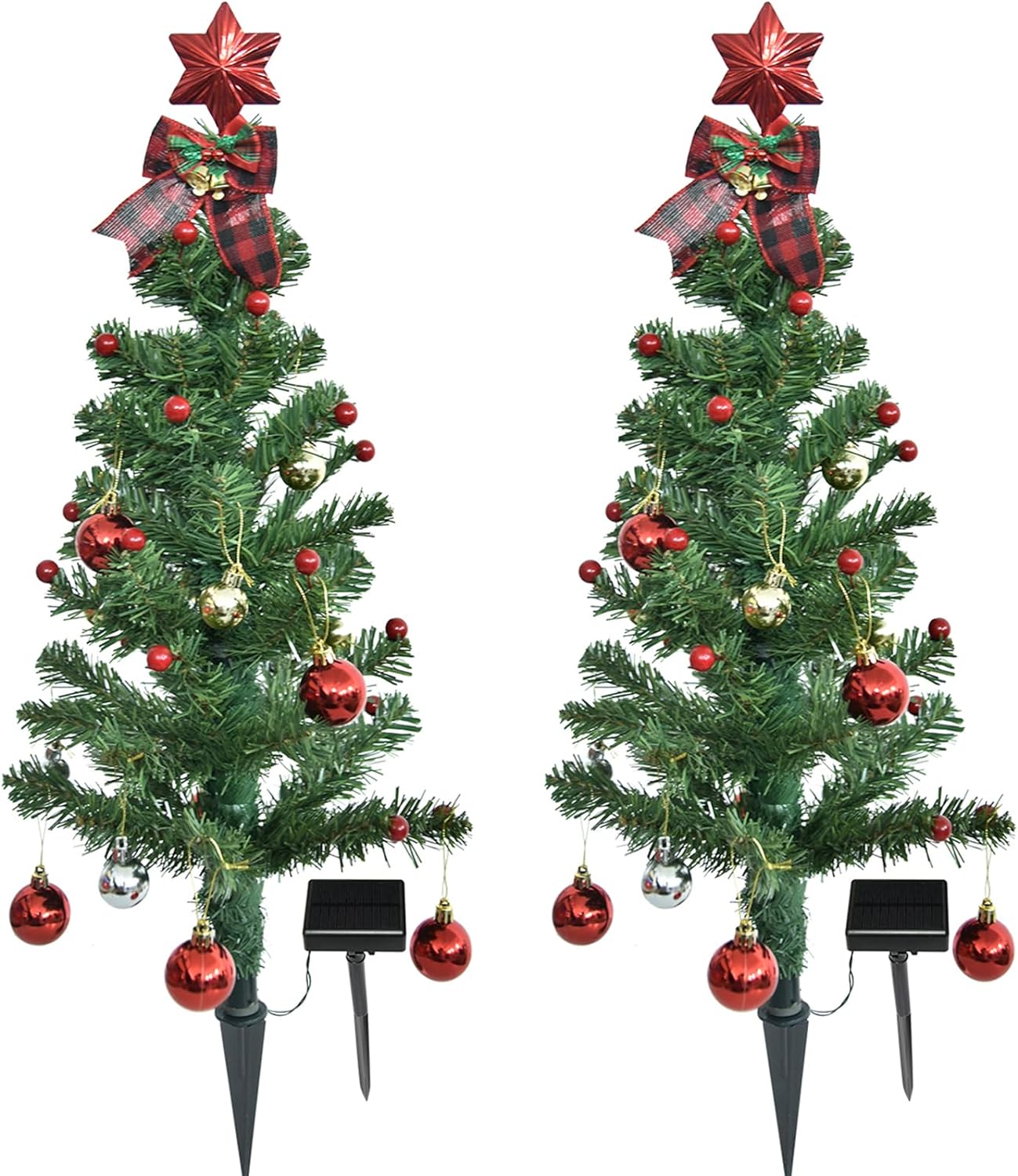 dolucky 2 pcs artificial christmas tree, 22.5 inch mini christmas tree best 10 christmas tree with gifts-ultimate guide 2023