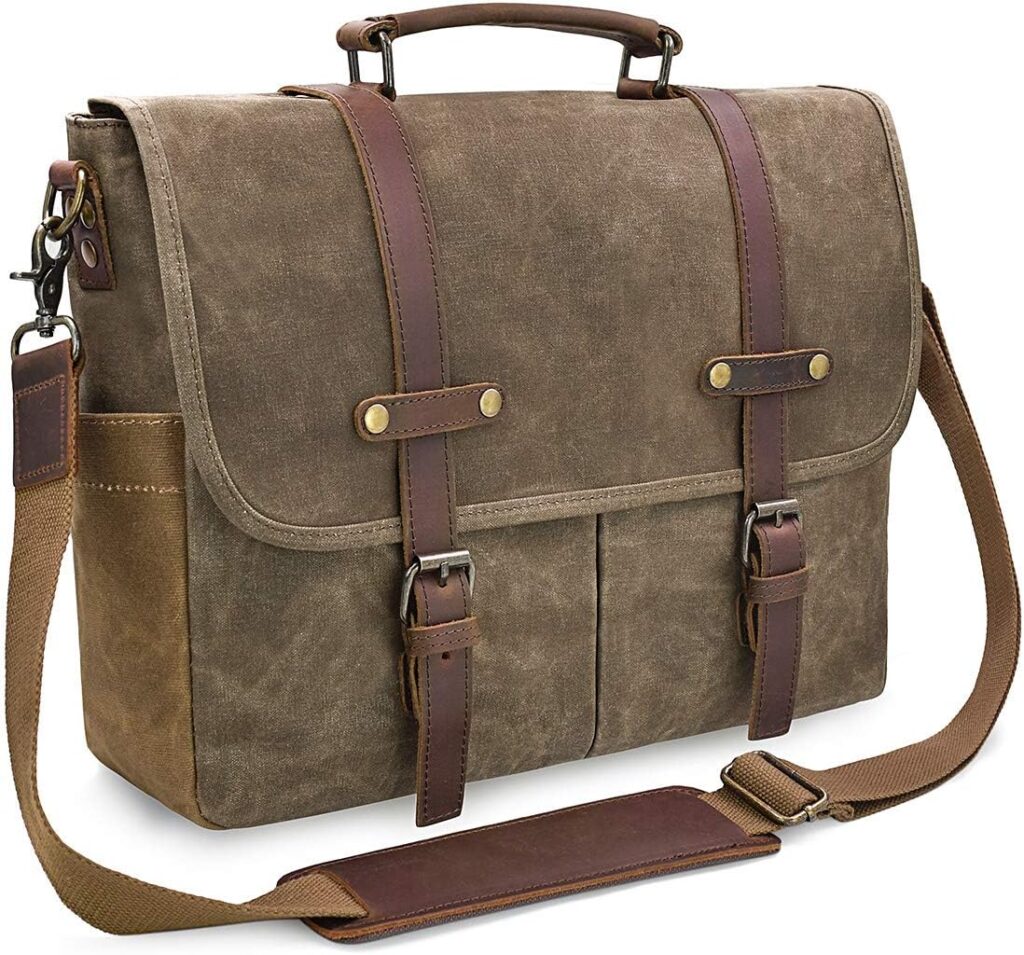 leather computer laptop bag, khaki best 12 diy teacher christmas gifts ultimate guide 2023