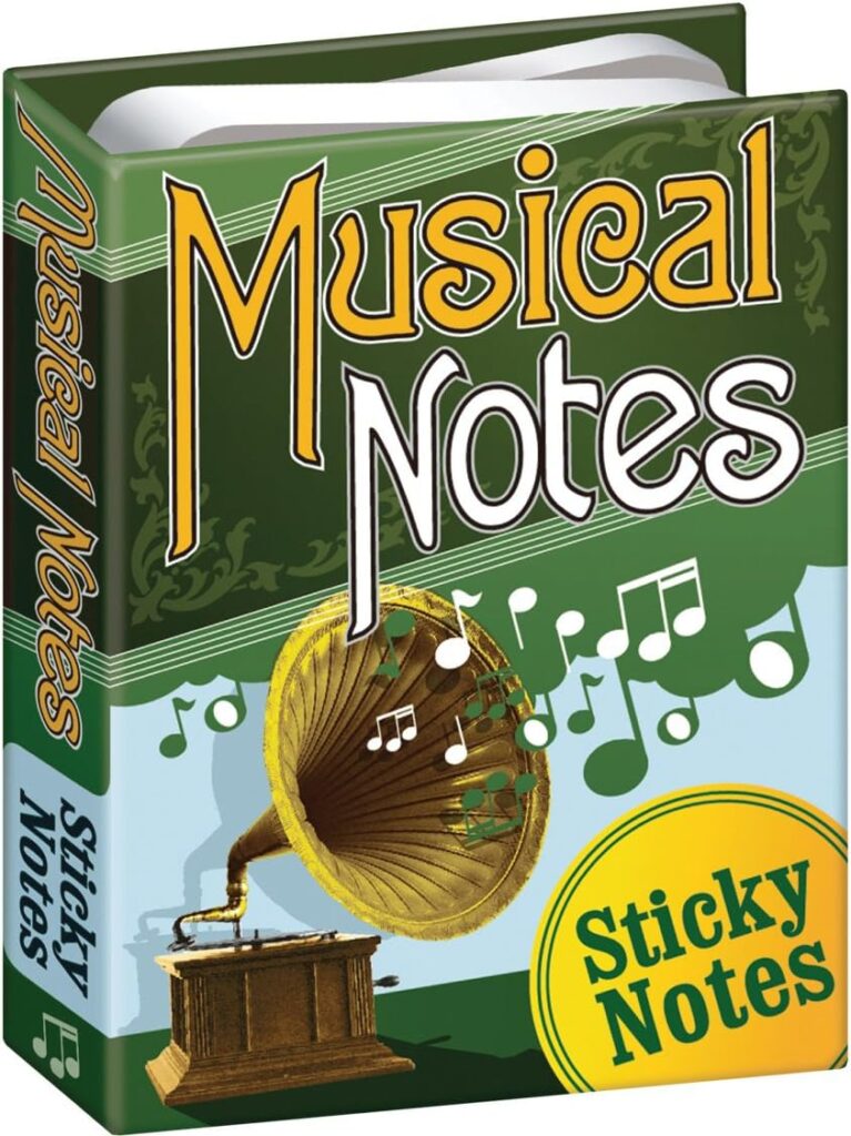 musical notes sheet music themed sticky notes booklet best 12 diy teacher christmas gifts ultimate guide 2023