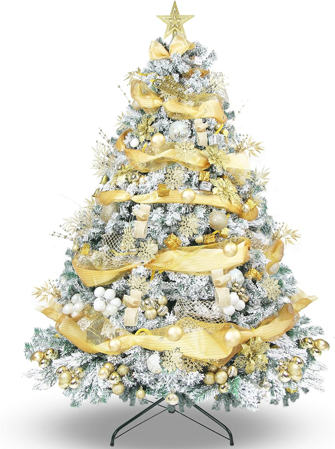 snow flocked christmas tree best 10 christmas tree with gifts-ultimate guide 2023