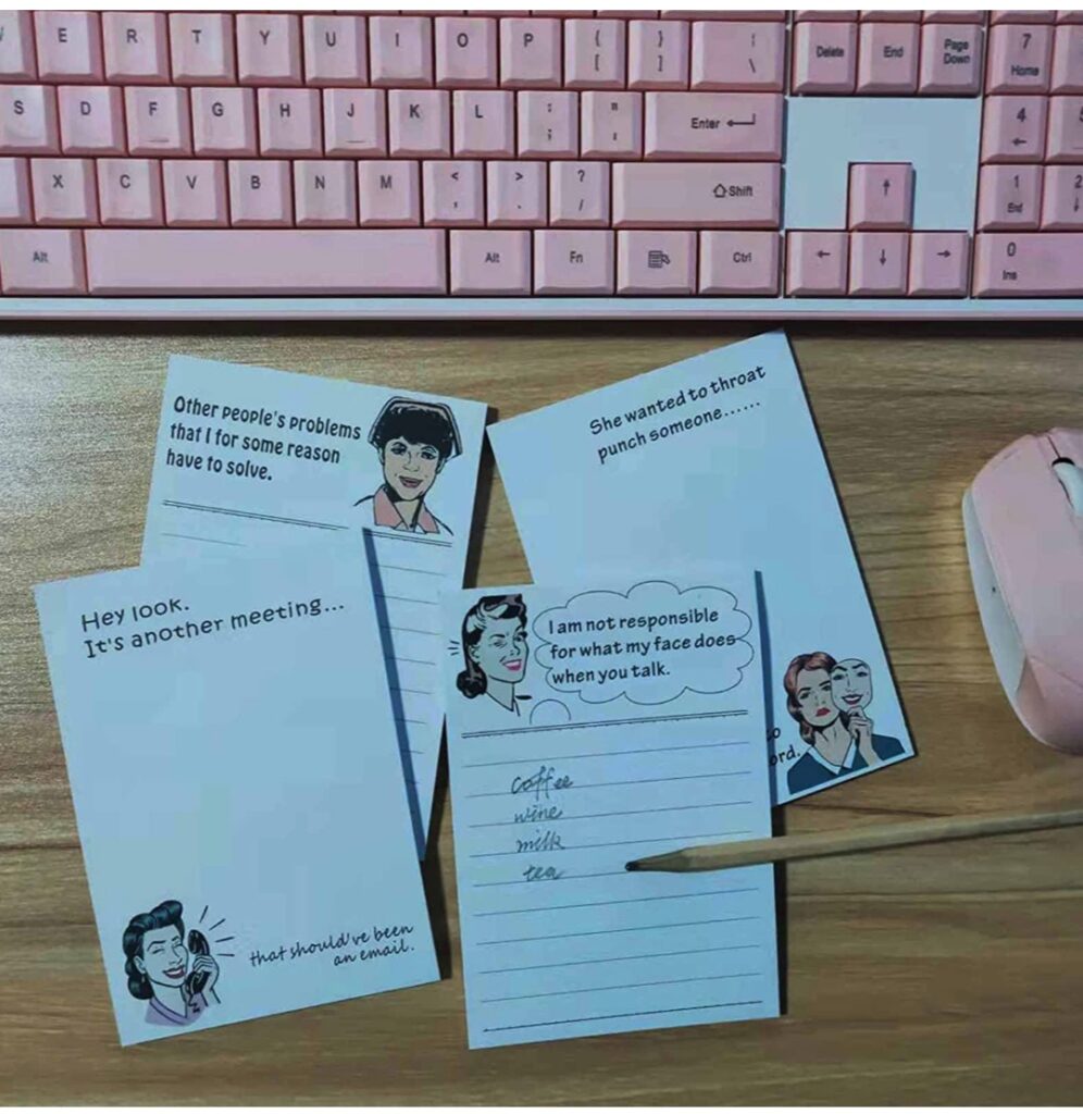 witty woman notepads christmas gifts for female coworkers under $20