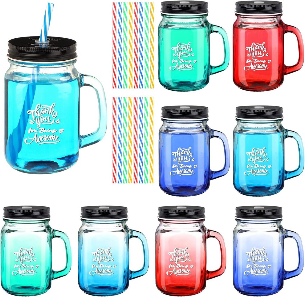 awesome glass cups 16 oz appreciation jar tumbler mugs top 15 mason jar teacher christmas gifts ultimate guide 2023