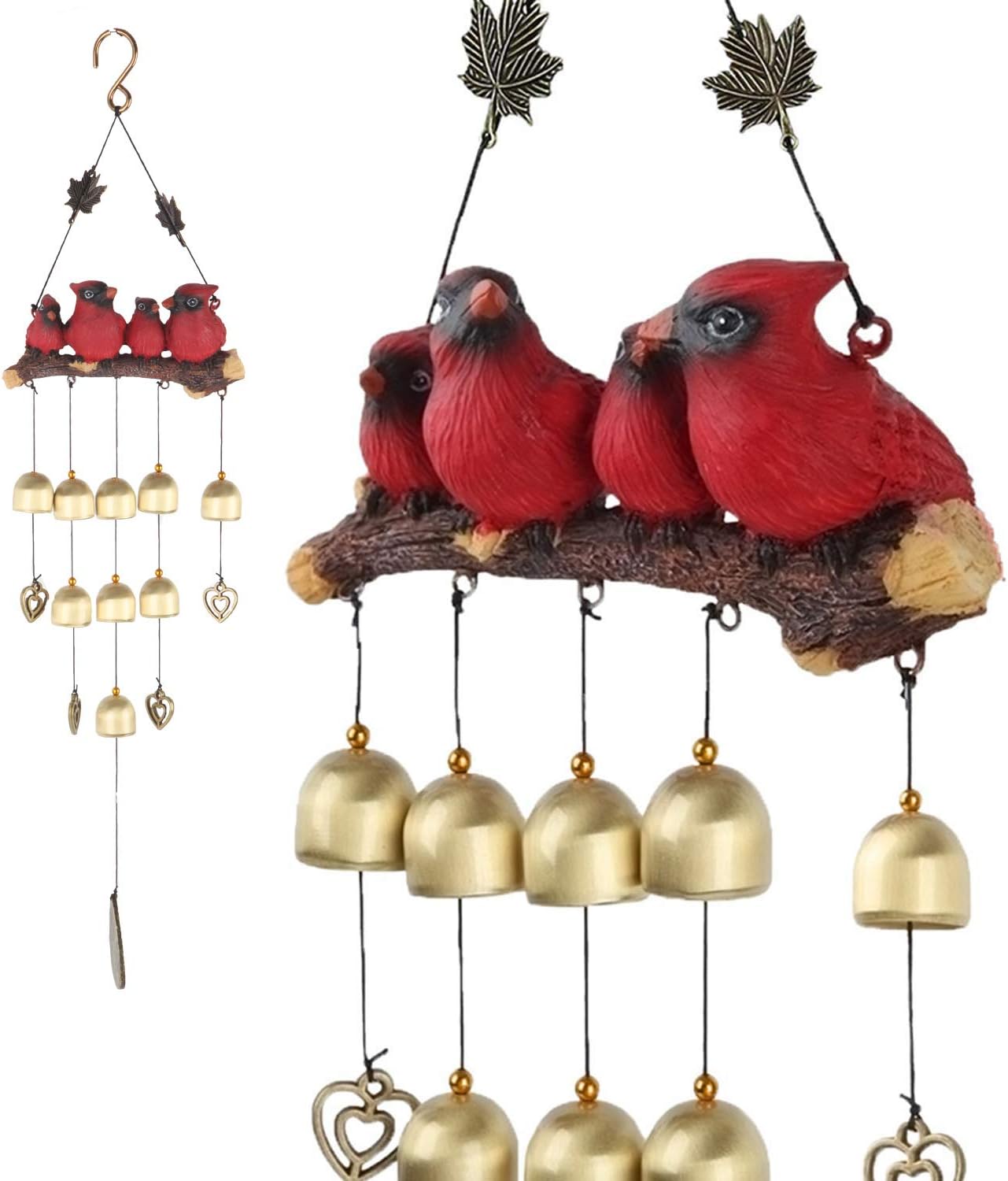 gardenvy cardinal bird wind chime best 15 cardinal christmas gifts ultimate guide 2023