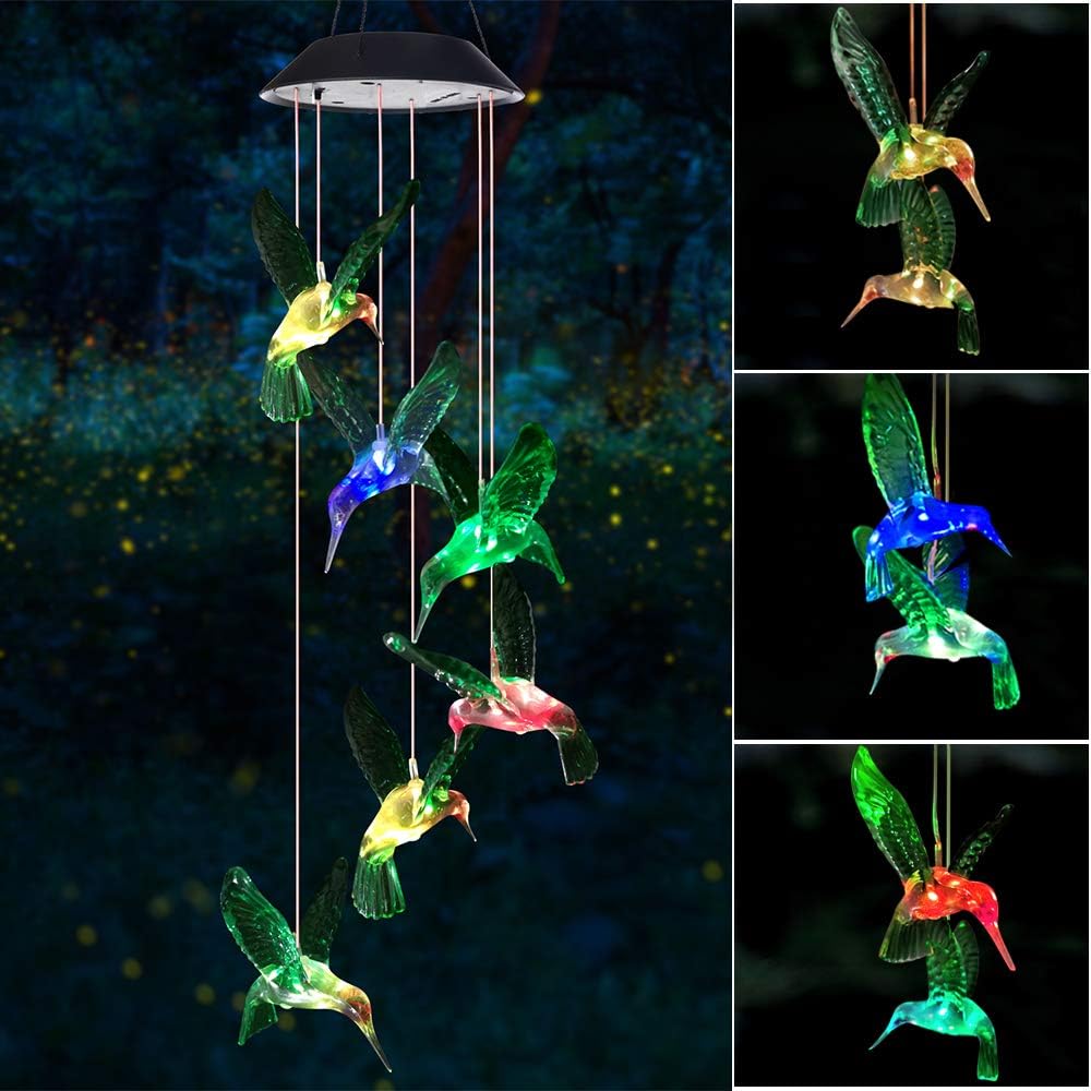 wind chime, solar hummingbird wind chimes best 10 christmas gifts for crafty mom ultimate guide 2023