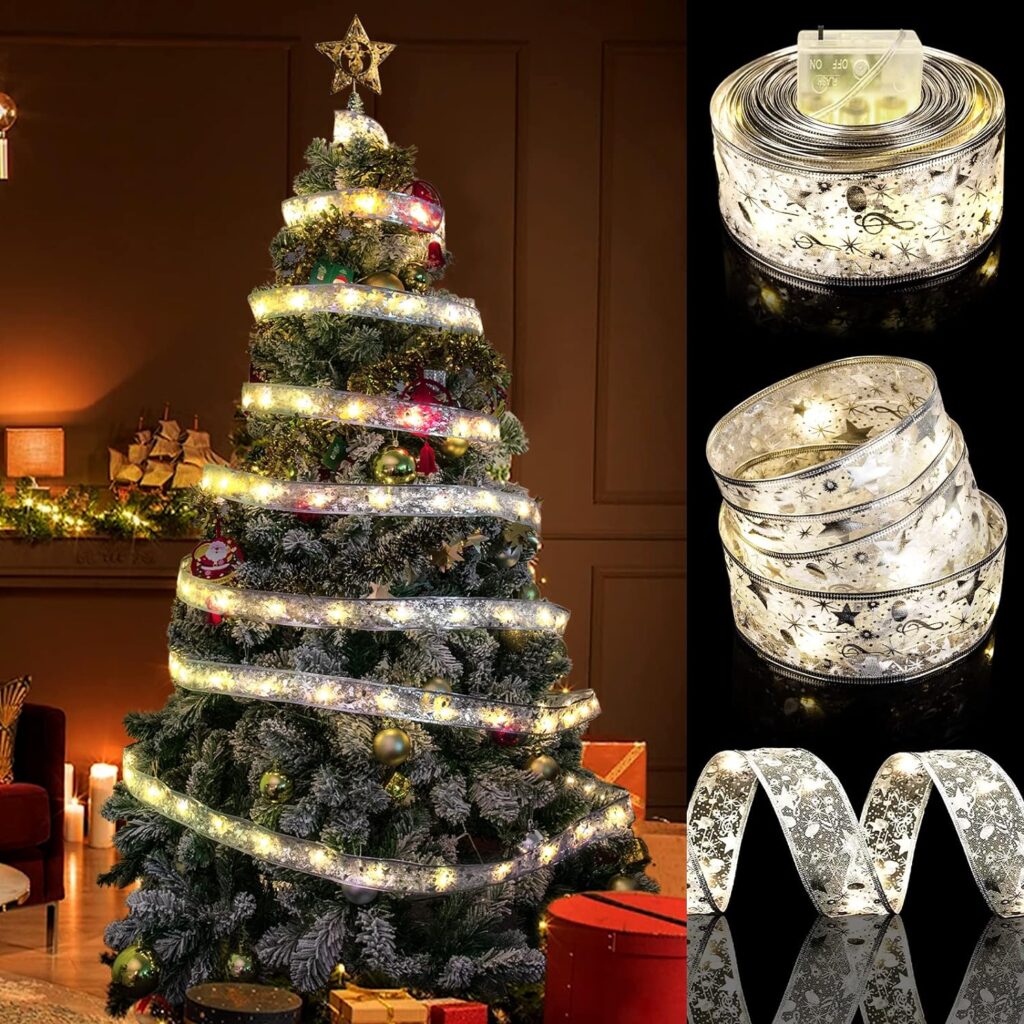 zcwzmw silver christmas ribbon lights best 10 christmas gifts for crafty mom ultimate guide 2023